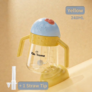 Anti Fall Straw Based Drinking Bottle Mum Pot for Children