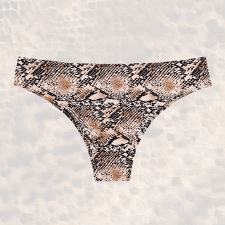 European Style Low Waist leopard print Ice Silk Seamless sports yoga panties