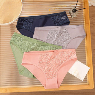 4 Pieces Combo Set Japanese Style Women's Breathable and Comfortable Panties