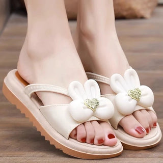 New Summer Thick-soled Non-slip  Cute Cartoon Bunny slippers for women